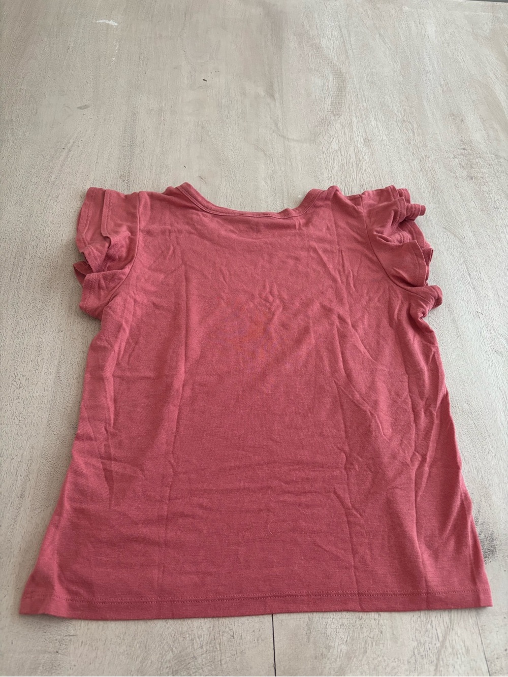 Express Pink Ruffle Sleeve Tee - Picture 3 of 3